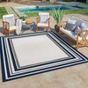 Gertmenian Ringley Simmone Modern Striped Flatweave Indoor Outdoor Area Rug - 2 of 4