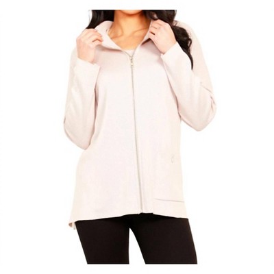 Women's Zip Up Pullover - Angel Apparel
