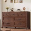 7 Dresser Wide Drawer with Storage,Wooden Closet Storage Chest for Living Room, Bedroom - 2 of 4
