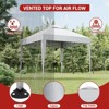 10 x 10 FT Pop Up Canopy Tent, Commercial Portable Canopy with Wheeled Carry Bag, Waterproof Party Tent for Patio, Garden - 2 of 4