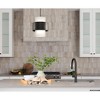 Urban Ambiance Luxury Modern Indoor Pendant,  11-1/4''H x 9-1/2"W x 9-1/2''D,  Matte Black Finish, UHP4855 - 2 of 4