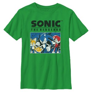 Boys Sonic the Hedgehog Trio Group Shot T Shirt - 1 of 4