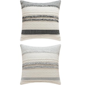REGALWOVEN 2 Pcs Striped Decorative Throw Pillow Covers for Couch Bed Sofa Home Decor - 1 of 4