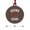 Brown University Bears Logo Aluminum Holiday Christmas Tree Ornament - 3 of 4