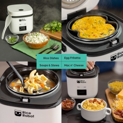 Rice Robot Rice Cooker 4.5 Cups Cooked Electric Mini Rice Maker Pot