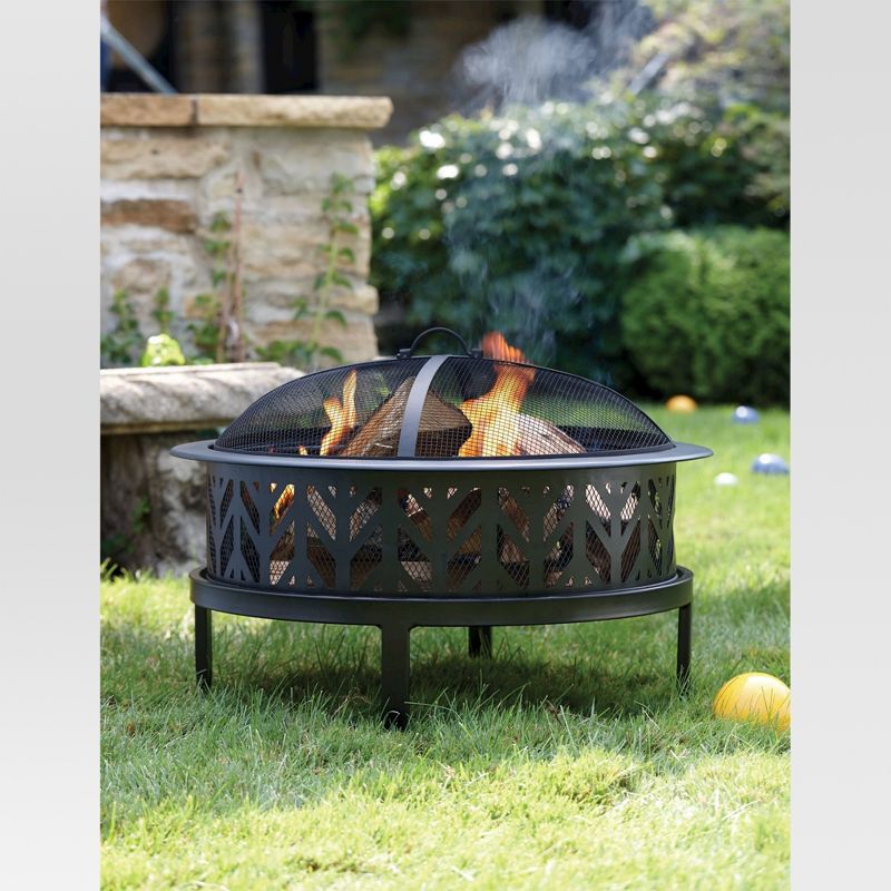 26" Wood Burning Fire Pit Arrowcut - Threshold&#8482;, 4 of 5