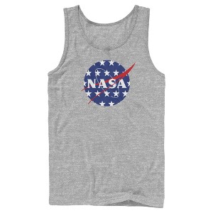 Men's NASA American Flag Large Stars Logo Tank Top - 1 of 4