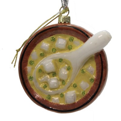 Holiday Ornament 3.25" Miso Soup Japanese  Paste Tofu  -  Tree Ornaments