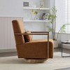 NixBex Modern Swivel Accent Chair with Solid Wood Armrests Comfy Chair Lounge Chair for Bedroom, Living Room, Office - 3 of 4