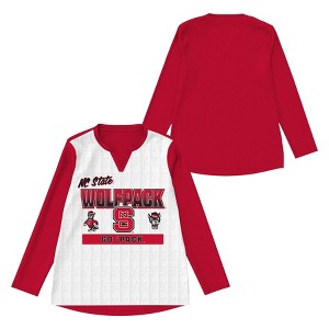 NCAA NC State Wolfpack Girls' Long Sleeve Fashion T-Shirt - 1 of 3