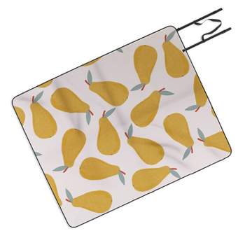 Hello Twiggs Yellow Pear Picnic Blanket - Deny Designs
