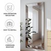 70 In.H x 30 In.W Silver Mirror Right Angle Rectangular Hanging Mirror Frame Wall Mirror - 3 of 4