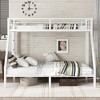 Twin XL Over Queen Bunk Bed with Ladder and Guardrails - 2 of 4