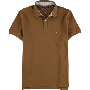 Tommy Hilfiger Mens Cotton Polo Shirt, Brown, X-Large - 1 of 2