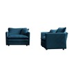 APRILSOUL Set of 2 Accent Chair High-end Chenille Upholstered Armchairs, Living Room Side Chairs with Toss Pillow - 2 of 4