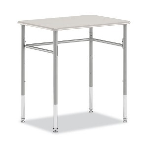 HON SmartLink Student Desk, Rectangle,  20" x 26" x 23" to 33", White, 2/Carton - 1 of 4