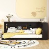 NicBex Twin Sized Daybed Morden Daybed with Storage, Wooden Daybed Frame with Storage Cabinets and USB Charging for Apartment - 3 of 4