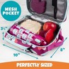 Bentology Insulated Lunch Box w Snack Pocket & Water Bottle Holder - Boys or Kids Lunchbox Tote Keeps Food Hotter or Colder Longer - Reusable Bag Fits - 4 of 4