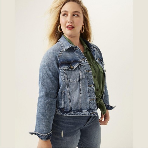 Women's Boyfriend Washed Denim Coat Jacket Ladies Long Sleeve Button Ripped  Stretchy Jean Jackets Tops with Pockets at  Women's Coats Shop