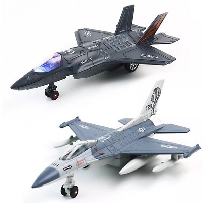 Kitcheniva F35 F16 Airplane Toy Diecast With Light & Sound