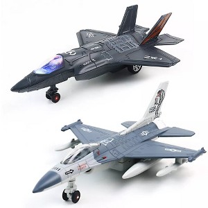 Kitcheniva F35 F16 Airplane Toy Diecast With Light & Sound - 1 of 1