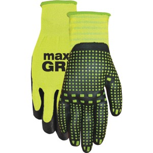 MidWest Glove  L/Xl Hivis Maxgrip Glove 94HVG-LX-DB-6 - 1 of 1