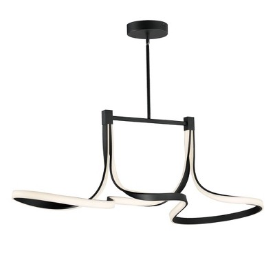 ET2 Lighting Serpentine 2 - Light Island Pendant Light in  Black