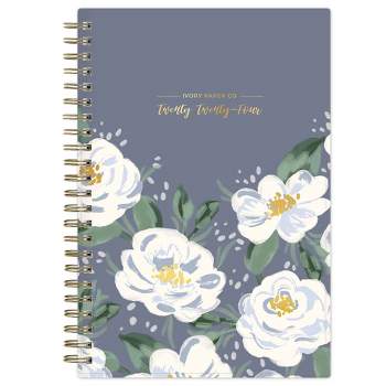 Ivory Paper Co 2024 Planner 8"x5" Weekly/Monthly Wirebound Celine Navy