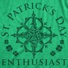 Mens St Patrick's Day Enthusiast Tshirt Funny Saint Patrick Day T-shirt Joke - Crazy Dog Men's T Shirt - image 2 of 4