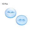 Unique Bargains Round Resin 2-Hole Fish Eye Craft Replacement Sewing Button 10 Pcs - 3 of 4