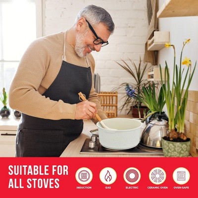 Bakken-Swiss 15-Piece Green Granite Non-Stick Cookware Set