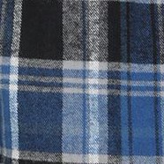 1141 - blue / black / white plaid