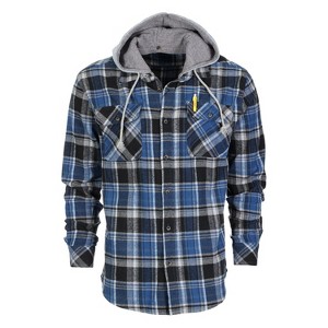 Gioberti Men's Removable Hoodie Plaid Checkered Flannel Shirt - 1 of 3
