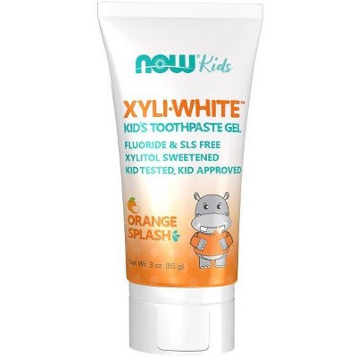 XyliWhite Orange Splash Kids Toothpaste by Now Foods  -  3 oz Gel
