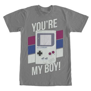 Men's Nintendo Striped Game Boy You're My Boy T-Shirt - 1 of 4