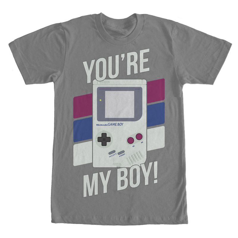 Men's Nintendo Striped Game Boy You're My Boy T-Shirt, 1 of 5
