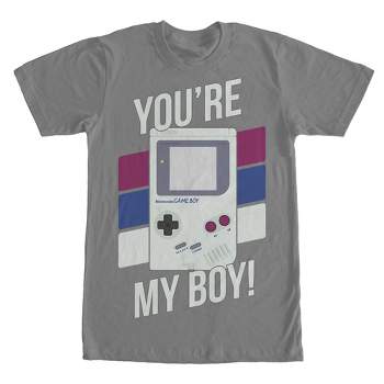Men's Nintendo Striped Game Boy You're My Boy T-Shirt