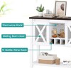 Homhougo Coffee Bar Cabinet, Sideboard Buffet Storage Cabinet with Storage White - 2 of 4