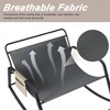 KTMBDW Rocking Chair, Modern Cozy Lounge Rocker Chair with Cushion and Side Pocket for Indoor Balcony Porch Patio - 4 of 4