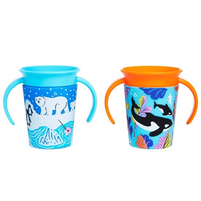 Miracle® 360° Wild Love Sippy Cup, Orca, 9oz