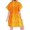 HAPPY BAY Women's Breachwear Bathing Suit Wraps Summer Loose Swimsuit Cover Ups Mini Caftan X-Large-XX-Large Orange Abstract - 2 of 4