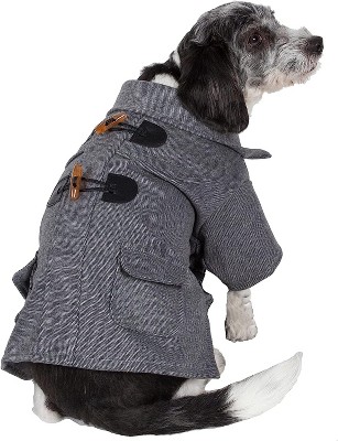 Pet Life Military Static Rivited Fashion Collared Wool Pet Coat