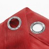 Home Mart Goods Red Sheer Window Grommet Curtain Set 84" Inches Long ( 2 Panels) - 3 of 4