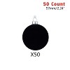 Every Day is Christmas Velvet 50ct 57cm/2.24" Christmas Ornaments, Shatterproof Christmas Tree Ornament Set, Flocking Ball Decorations - 3 of 4