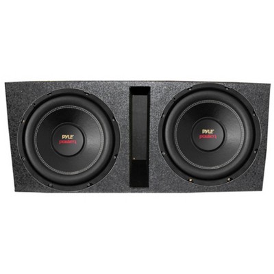 Pyle PLPW12D 12" 3200W 4-Ohm DVC Car Subwoofer Sub and Dual Ported Enclosure