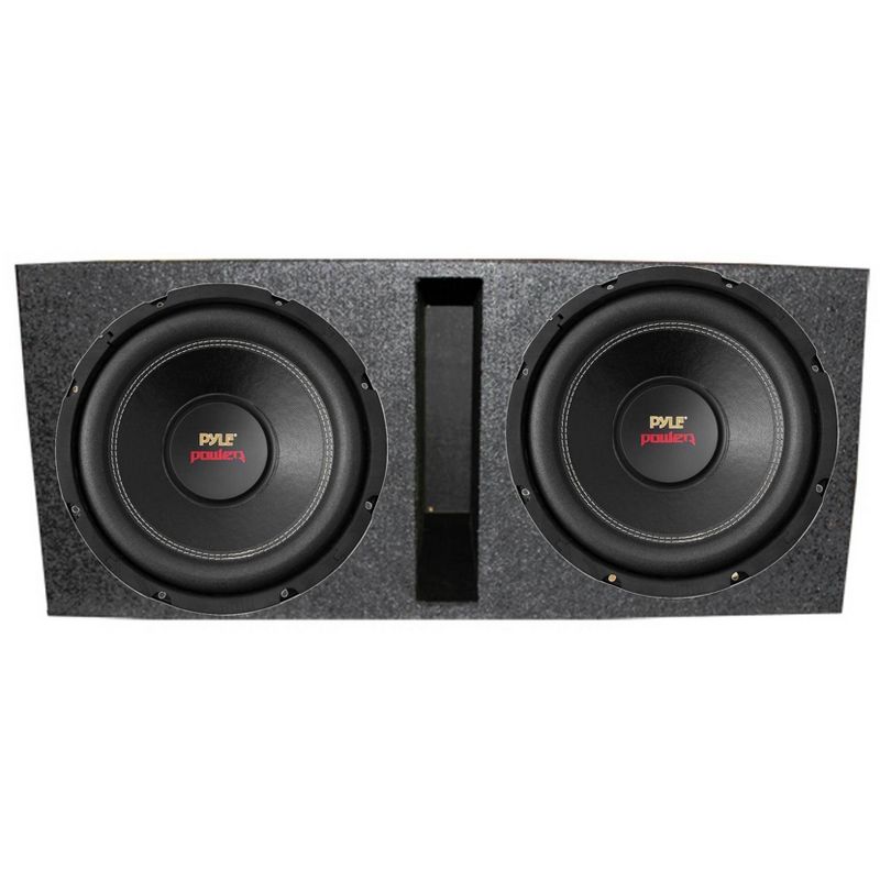 Pyle PLPW12D 12" 3200W 4-Ohm DVC Car Subwoofer Sub and Dual Ported Enclosure, 1 of 7