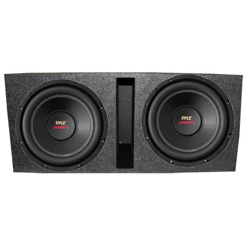 Pyle PLPW15D 15" 2000W 4-Ohm Car DVC Subwoofer Sub Pair and Q Power QBASS15 15" Heavy Duty Dual Ported Chamber Design Sub Enclosure - image 1 of 4