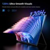UPERFECT 18.5" 120Hz Portable Gaming Monitor 180° Adjustable Stand FHD 1080P HDR USB C HDMI, For Laptop, Phone, PC, Gaming Consoles - 3 of 4