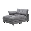 Oversized Corduroy Sleeper Chaise Lounge with USB, Cup Holder & Side Pocket - 2 of 4