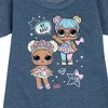- LOL Surprise! - LOL Hi Bae! Graphic Short Sleeve Fleece Dress - 2 of 4